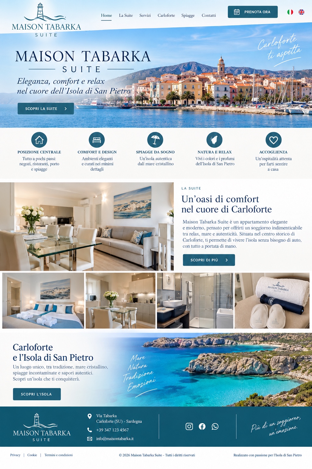 Maison Tabarka Suite — pagina Home